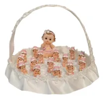 Comprar Canasta X 15 Bebes C\u002Fbase De Raso + 1 Central 
