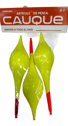 Boya Para Pejerrey Cauque Chupetona 14 Cm Amarillo