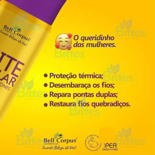 Creme De Pentear Leite Capilar Bell Corpus Com Silicone