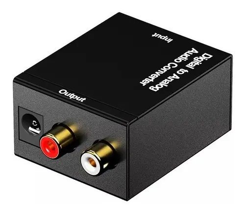 Convertidor Audio Digital Óptico Coaxial A Analógico Rca 3.5