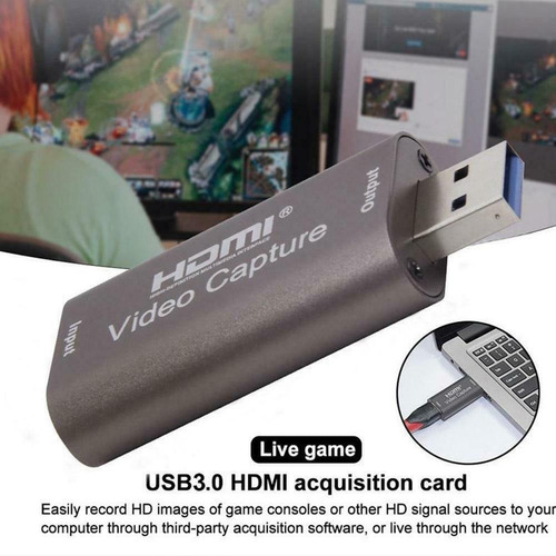 Imagen 1 de 10 de Capturador Video Hdmi A Usb Laptop Pc Graba En Vivo 720x480