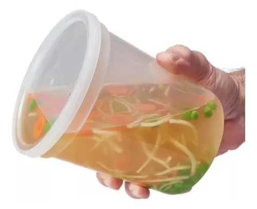 Vasos desechables con tapa de 1 litro hotsell