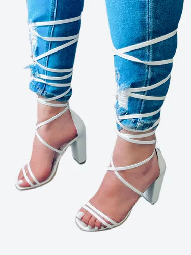 Tacones Altos Con Cinta Para Amarrar MercadoLibre
