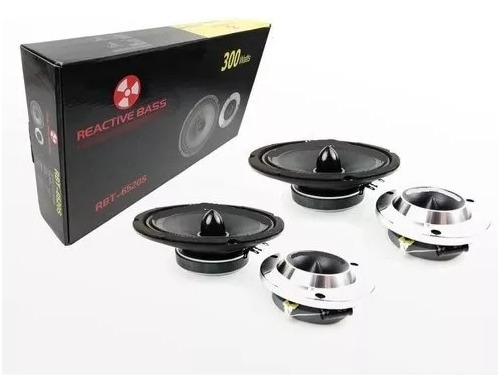 Set De Medios Reactive Bass 300 Watts 6.5 Rbt-6520s