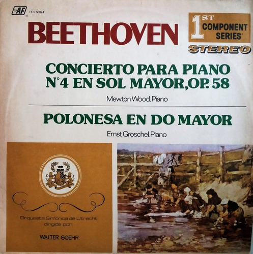 Beethoven - Concierto Piano - Polonesa En Do Mayor Lp 
