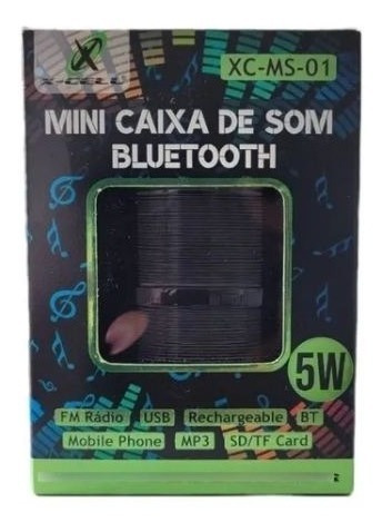Mini Caixa De Som Bluetooth Portátil 5w Usb Fm Mp3 Potente
