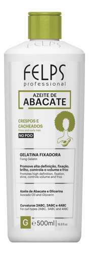 Felps Cachos Azeite De Abacate Gelatina Fixadora 500g