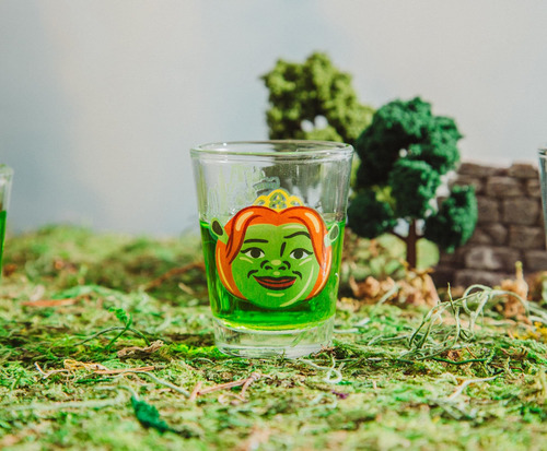Set De Minivasos De Whisky Shrek Characters, 60 Ml, 4 Unidad