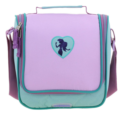 Kit Mochila Lapicera Lonchera Chenson Princesas Ariel Luriel Color Turquesa Pr70463-kc3 Escolar