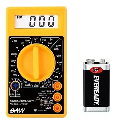 Tester Multitester Multimetro Digital Pantalla Lcd 830