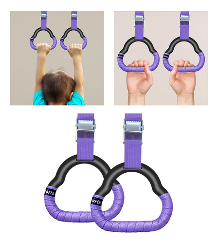 Anillos De Gimnasia, Entrenamiento De Cinta Morada De 2 M.