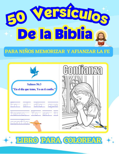 Libro: 50 Versículos De La Biblia Para Niños En Español: De