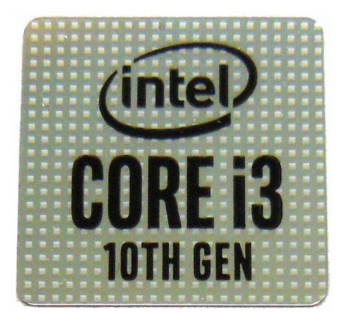 Sticker Logo Intel I3 10th Gen