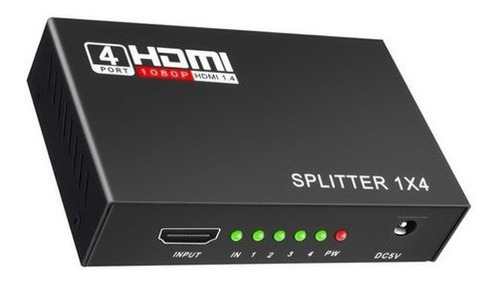 Splitter Hdmi 1x4 Full Hd 4k Y 2k Uhd Clonar Pantallas 