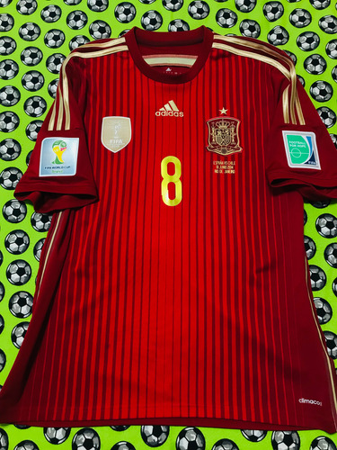 Jersey Adidas Seleccion España Mundial 2014 Xavi Hernandez L (Usado)