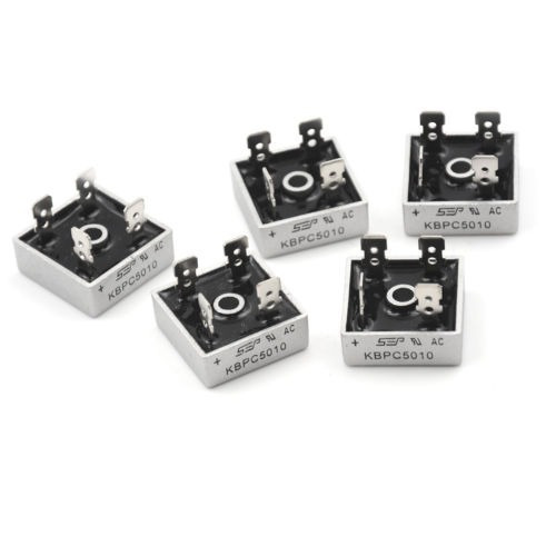 5 X 50a 1000v Metal Caso Puente Rectificador Kbpc5010 Nave R