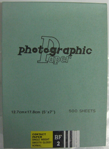 Imagen 3 de 3 de Papel De Contacto Blanco Y Negro 5x7 Glossy 500 Hojas