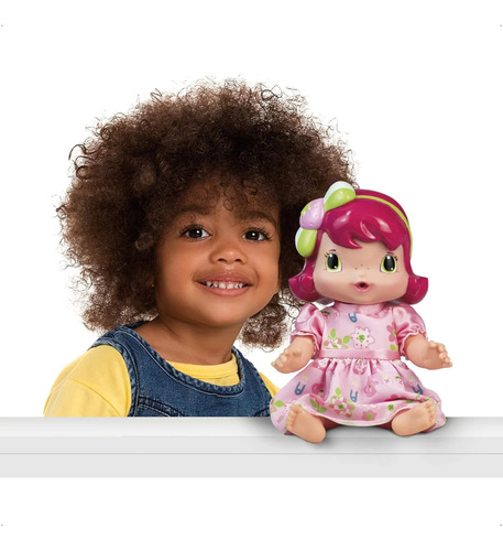 Brinquedo Boneca Baby Moranguinho Com Som Mimo Toys