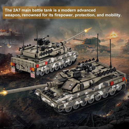 Set De Construcción De Tanques Tiallow Leopard Ii A7, Colecc