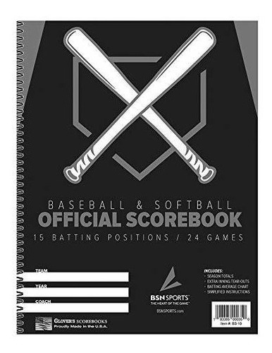 Libro De Puntuación Béisbol/softbol Bsn.