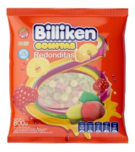 Gomitas Billiken Redonditas Surtidas X 800g