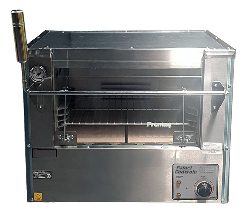 Forno P/ Pizza Elétrico Profissional 500° 66x52 Especial Aço Inox Externo / Aço Carbono Pintado Interno