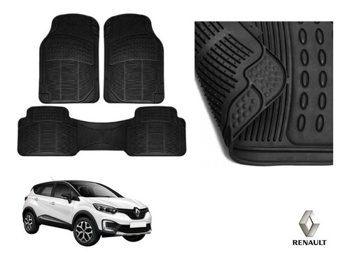 Tapetes Uso Rudo Renault Captur 2020 A 2021 Rubber Black 