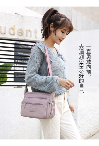 Bolso De Hombro De Lona Para Mujer