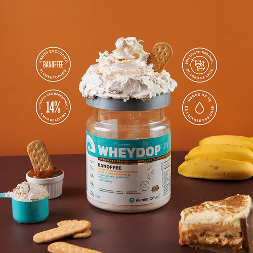 Whey Protein Conc/iso/hidro Wheydop 3w Todos Os Sabores 450g