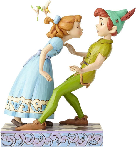 Disney Traditions, Figura Peter Pan Y Wendy Un Beso Inespera