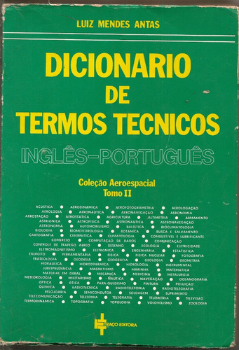 Dicionário De Termos Técnicos - Luiz Mendes Antas