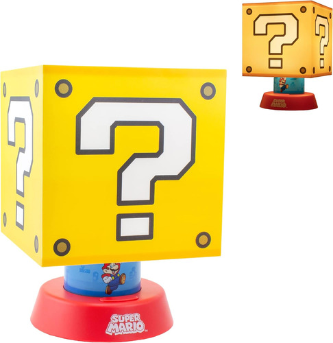 Paladona Lámpara De Icono De Super Mario Con 3 Ajustes De Br