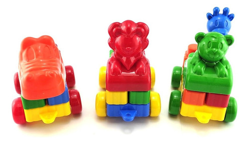 Trenzinho Zoo Com Blocos Criativos - P/ Bebês Acima De 1 Ano