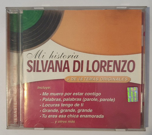 Cd Silvana Di Lorenzo - Mi Historia (+ De 18 Temas Originale