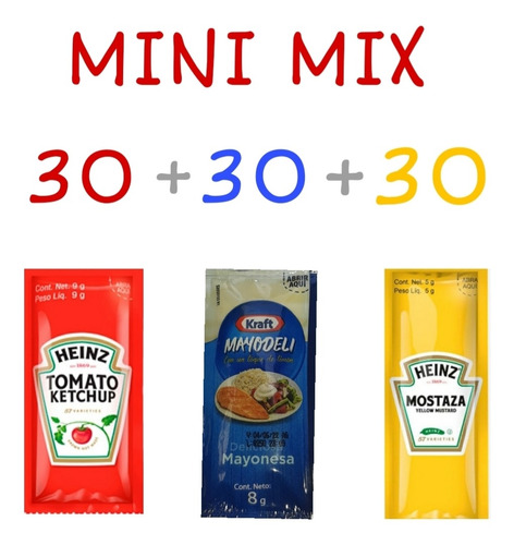 Mini Mix Sachet Heinz Y Kraft 