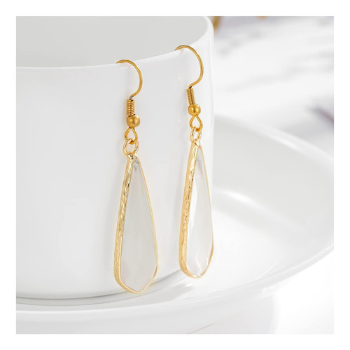 Pendientes De Piedras Preciosas Naturales Para Mujer, De De