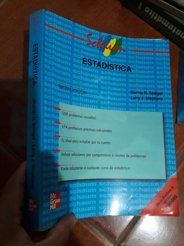 Libro Schaum De Estadistica Murray Spiegel 3° Edición