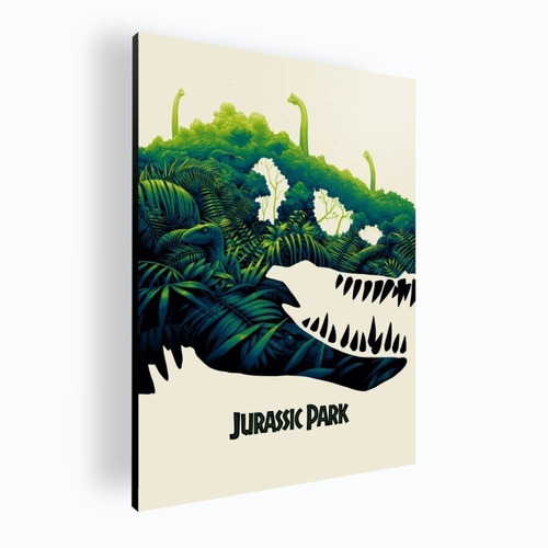 Cuadro Decorativo Moderno Poster Jurassic Park 42x60 Mdf