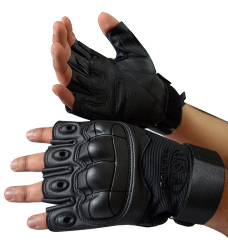 Imagen 2 de 4 de Guantes Mitones Tácticos Militar Crossfit, Moto , Gym , Etc