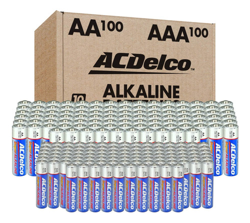Acdelco Aa Y Aaa Paquete Combinado De 200 Pilas Superalcalin