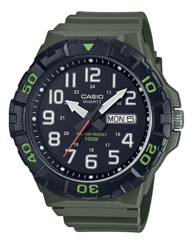 Reloj Casio Mrw-210h-3av Unisex De Bisel Giratorio