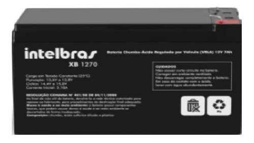 Bateria Intelbras Para Alarme 12v 7ah-xb1270