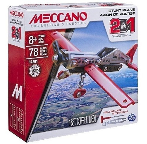 Jueguete Meccano Avion Stunt Plane Armable 2 En 1