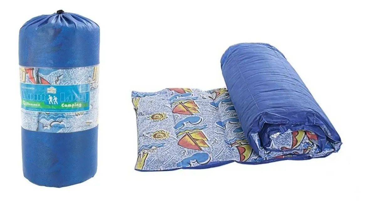 Colchonete Camping Fa Mont Long Solteiro 1,90x0,60 com Sacola Transporte