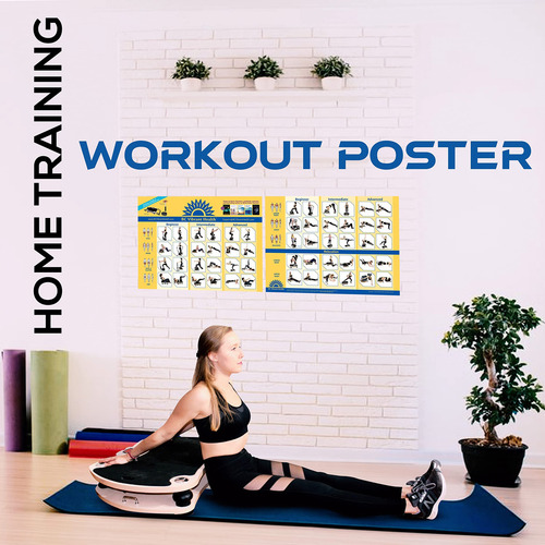 Póster De Vibración De Cuerpo Completo, Placa De Vibración De Cuerpo Completo, Tabla De Ejercicios, Póster De Entrenamiento Para Máquina De Ejercicio De Placa De Vibración