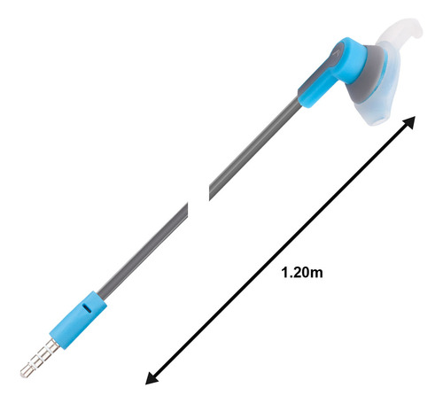 Audífonos Manos Libres High End Con Sujetador Oido Mh-0090 Color Blue