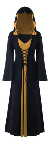 Vestido Mujer Cosplay Halloween, Diablo Negro Vestido Bruja