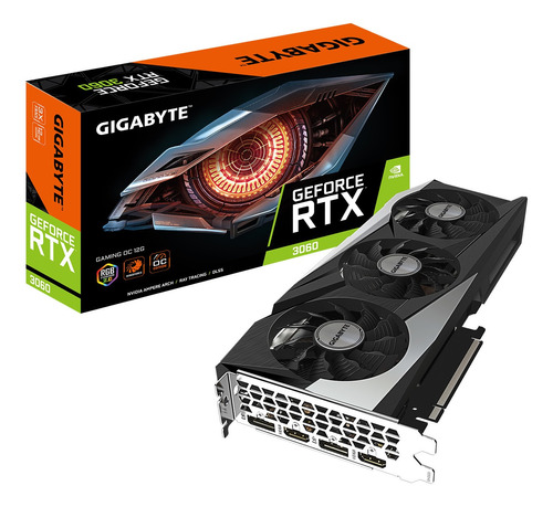 Placa De Vídeo Gigabyte Geforce Rtx 3060 Gaming Oc 12gb