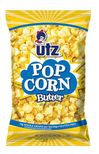 Palomitas De Maíz Sabor Mantequilla Utz 6.5 Oz. (pack 6