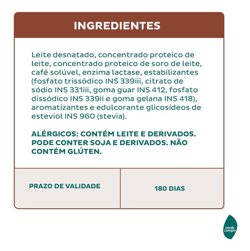 Shake Natural Whey Chocolate 250ml - Pack C/12un